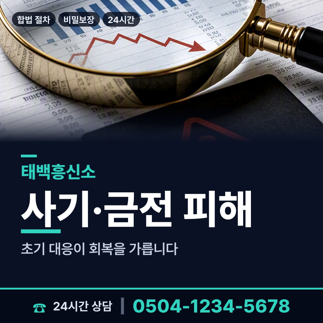 태백 삼수동 투자사기조사 상담 안내